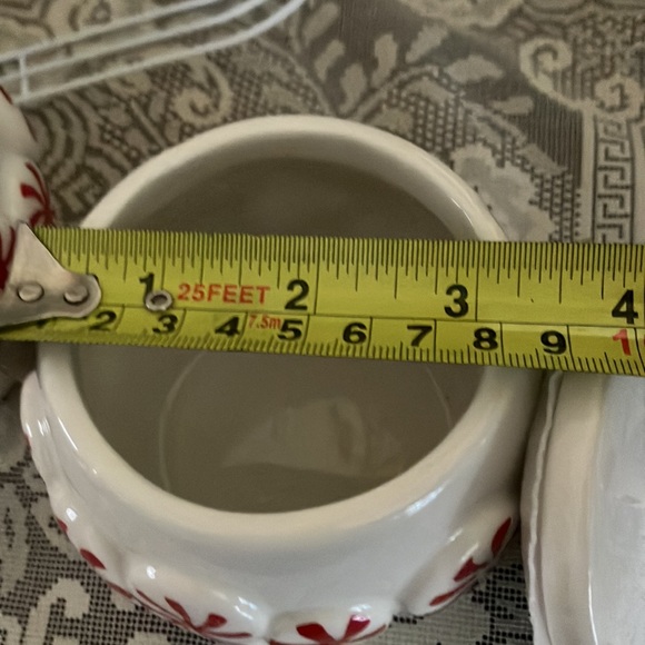 NWT Peppermint Canisters Salt Pepper Set - Picture 6 of 9